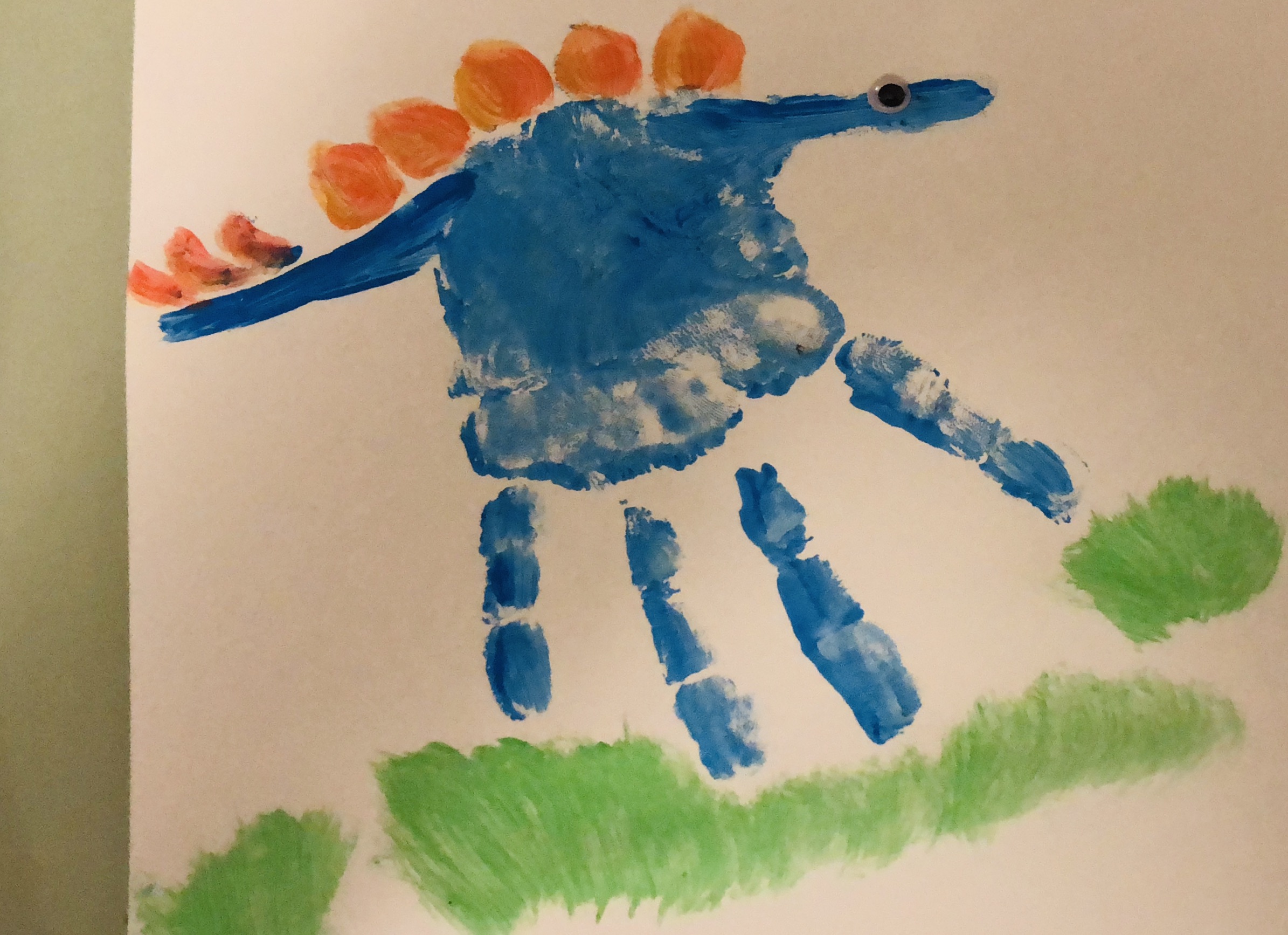 blue stegosaurus b-day card