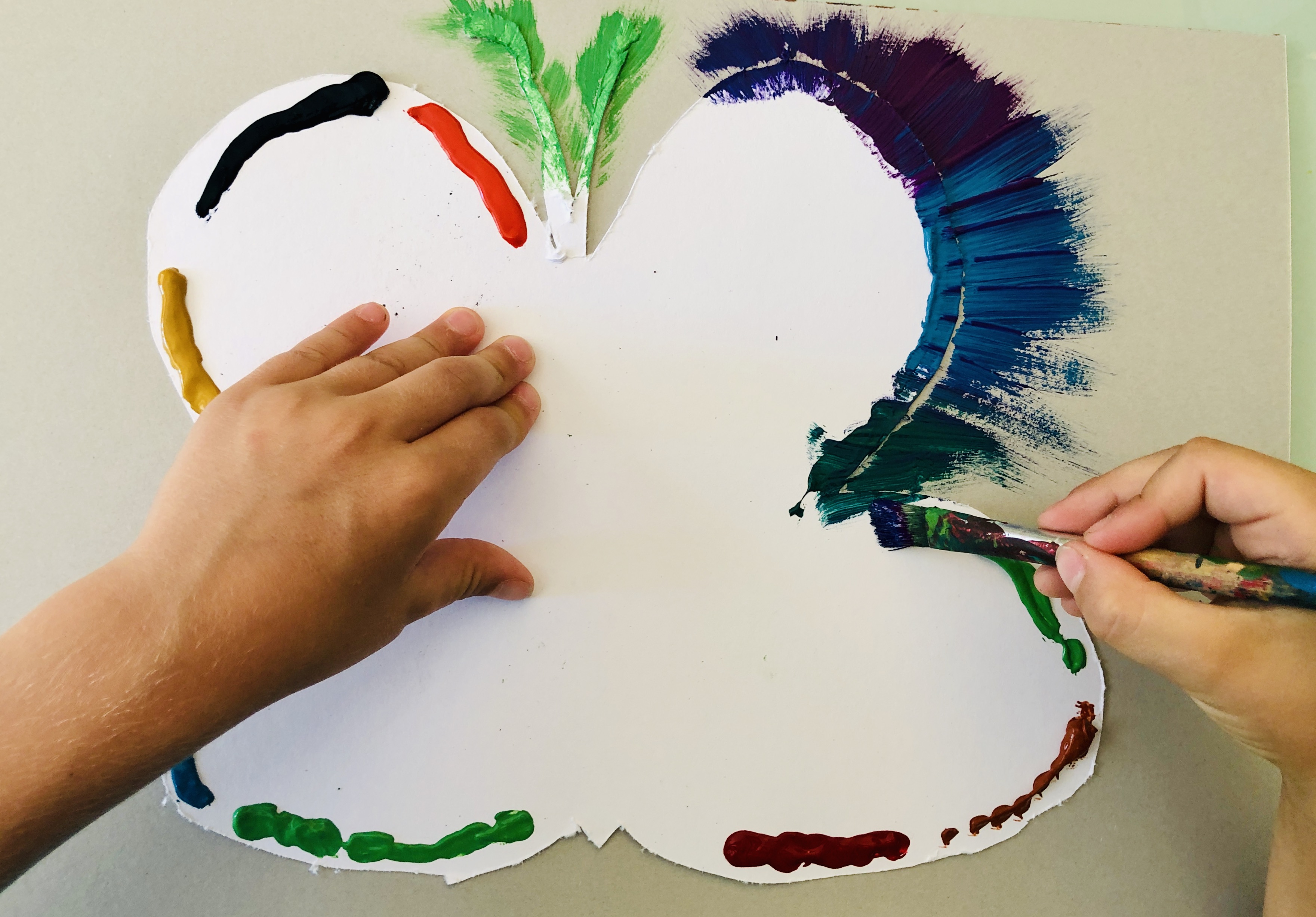 erik painting the butterfly