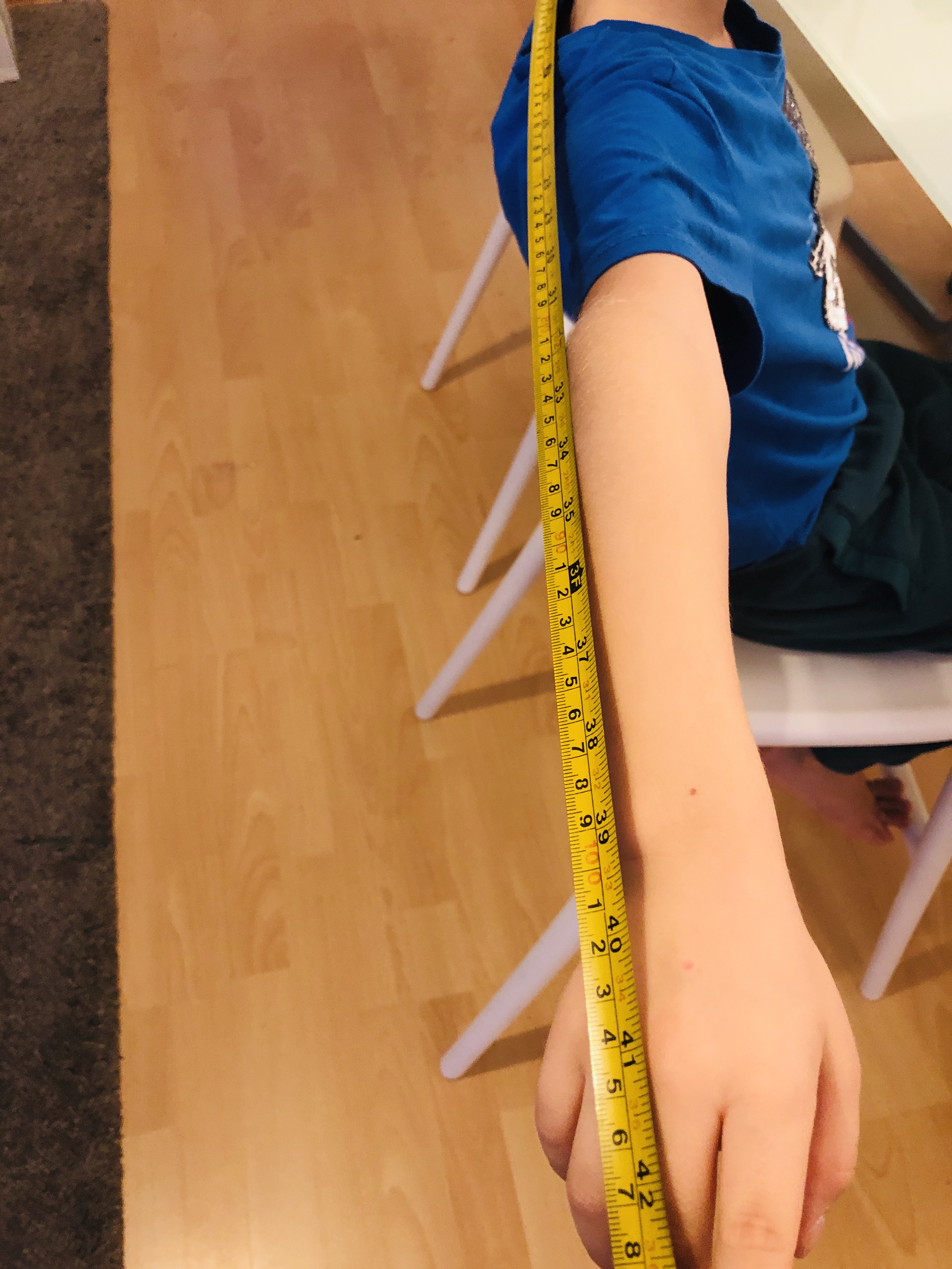 measuring arms for the hug